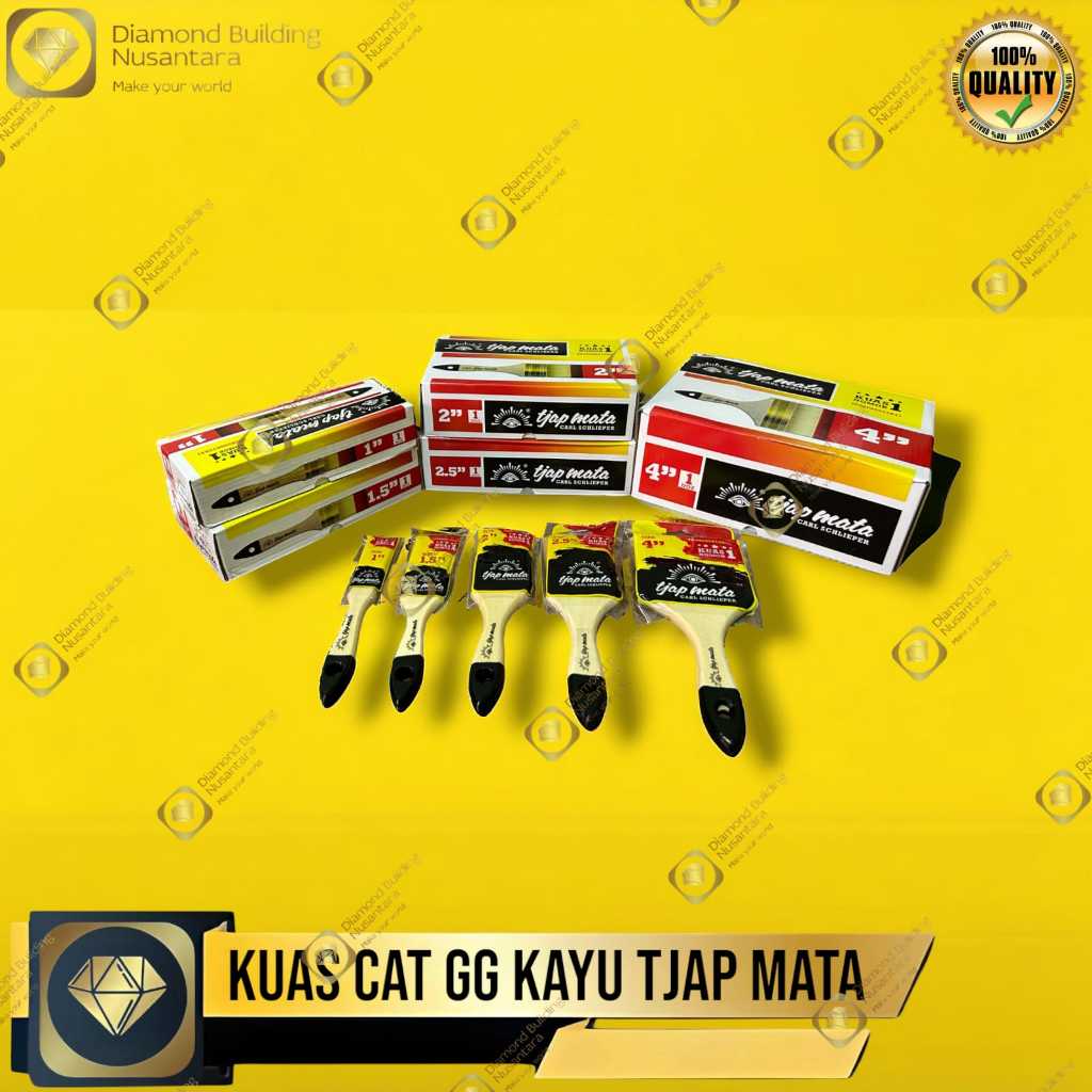 

TJAP MATA Kuas Cat Gagang Kayu ORIGINAL Kualitas Terbaik dan Termurah