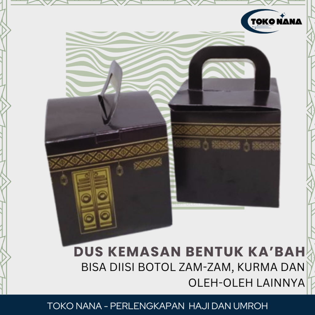 

DUS KEMASAN KA'BAH HITAM GOLD ISI 25PCS (1PACK=25PCS)