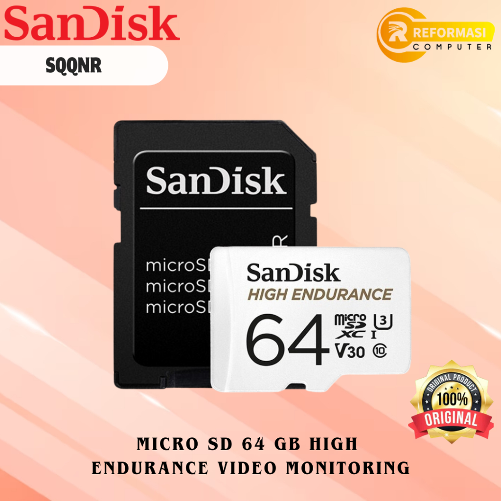 SANDISK ENDURANCE MICROSD 64GB / MICRO SD 64 GB HIGH ENDURANCE VIDEO MONITORING