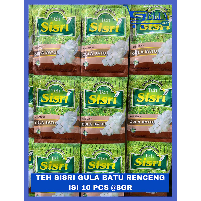 

TEH SISRI GULA BATU RENCENGAN ISI 10 PCS @8GR