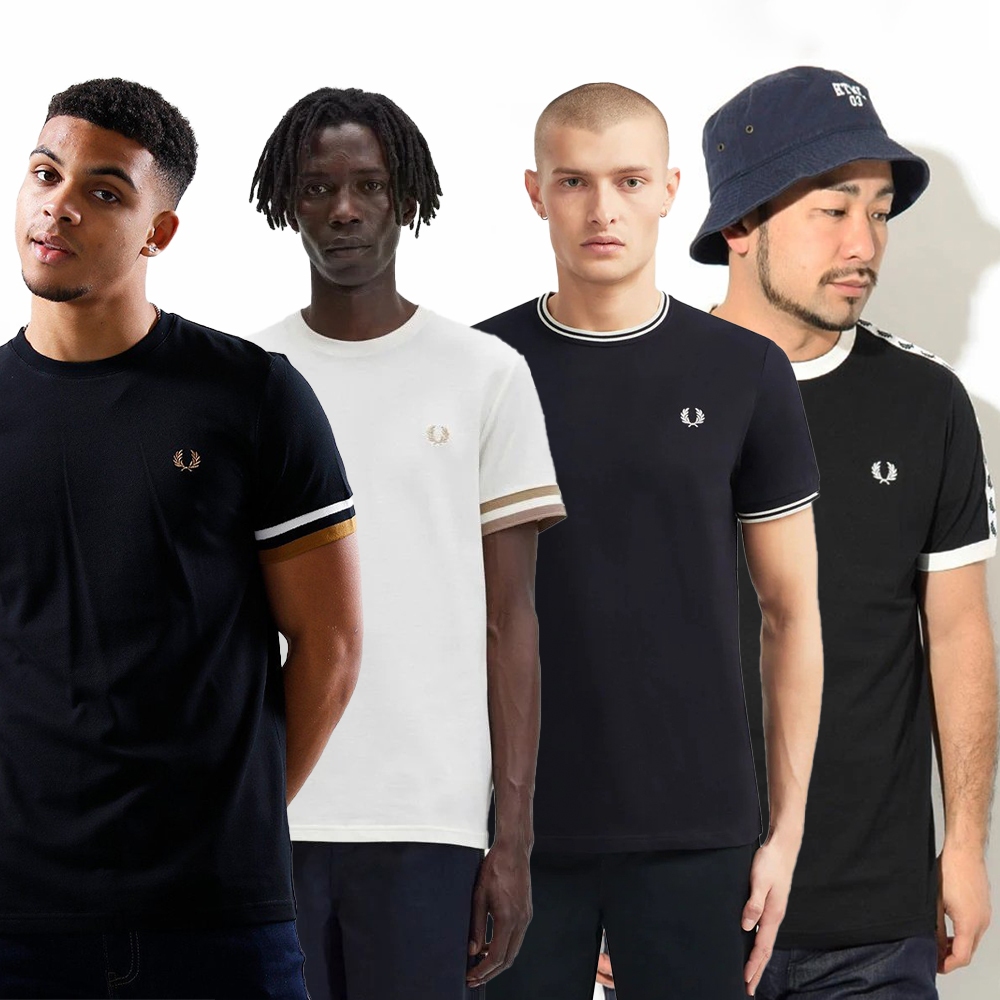 Hypestore Kaos Basic Pria Freed Pery Classic Ringer T-shirt