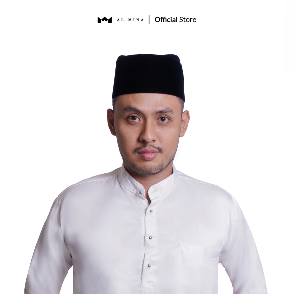 AL-MINA - Songkok Hitam Susun Tinggi 9 Peci Hitam Kopiah Nasional Kualitas Premium Harga Terjangkau