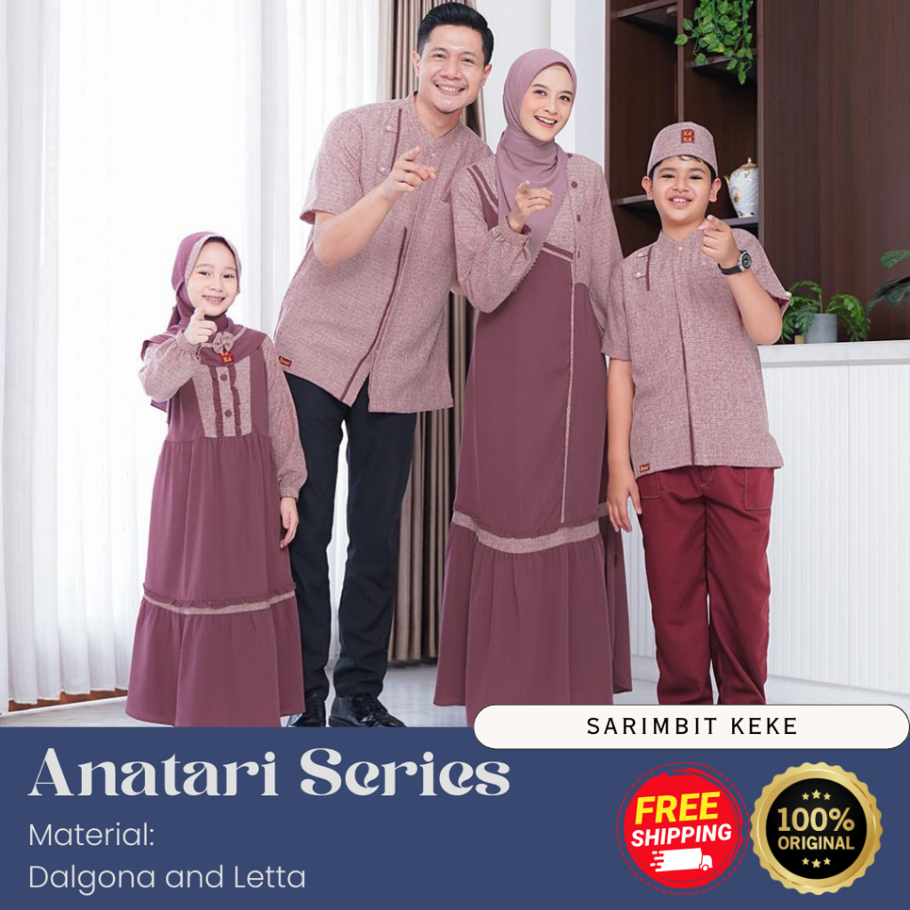 [SARIMBIT KEKE] BAJU SARIMBIT LEBARAN KELUARGA TERBARU BY KEKE // ANATARI // SARIMBIT KELUARGA/ COUP