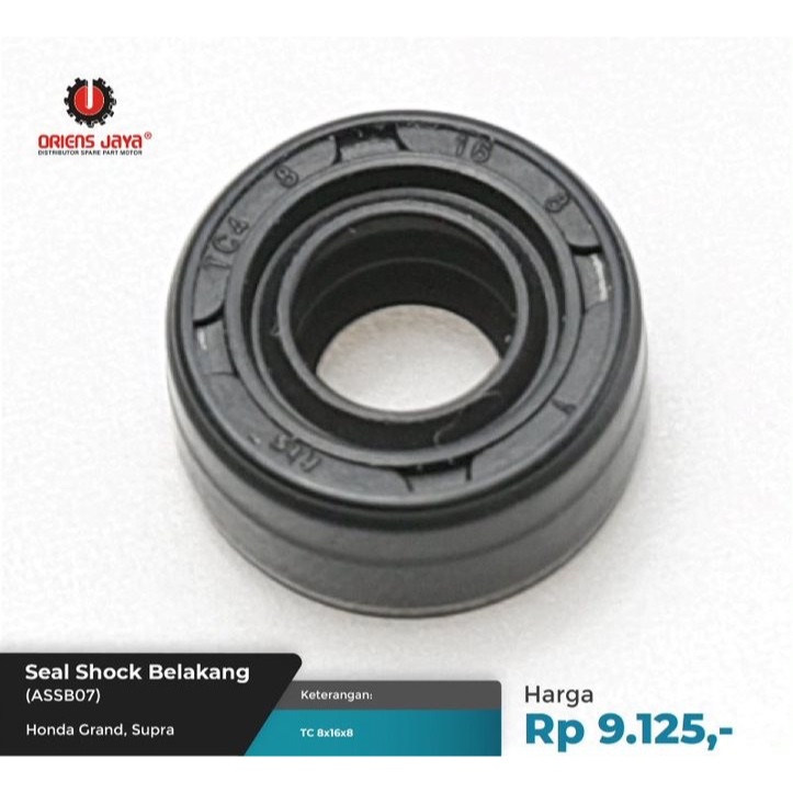 ORIENS JAYA Seal Shock Belakang Honda GRAND / SUPRA (ASSB07)