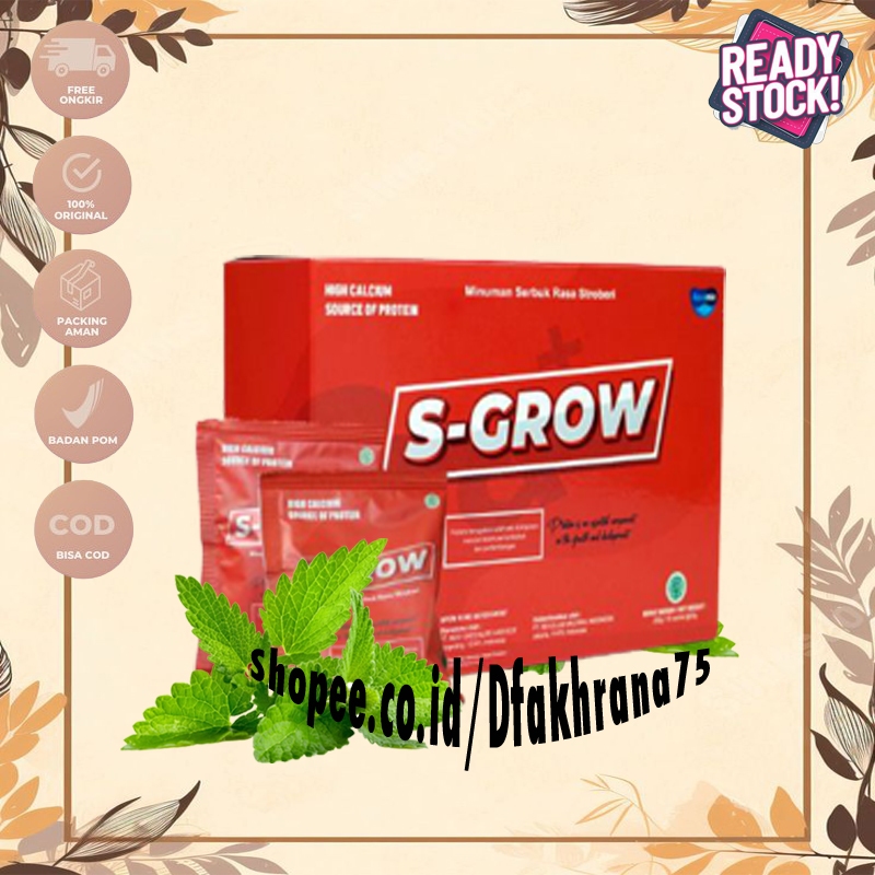 

S GROW ASLI - SGROW ORIGINAL - SUSU PENINGGI BADAN HERBAL SUSU S-GROW ASLI