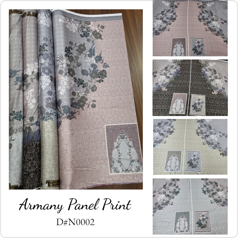 MUKENA PANEL ARMANI SILK // BAHAN KAIN MUKENA PANEL // KAIN 1 PANEL ATASAN MUKENA