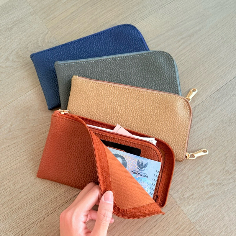 Harper & Smith Dompet Panjang Kulit Jeruk Premium Pria Wanita Tipis, Tahan Lama, Elegan Souvenir Had