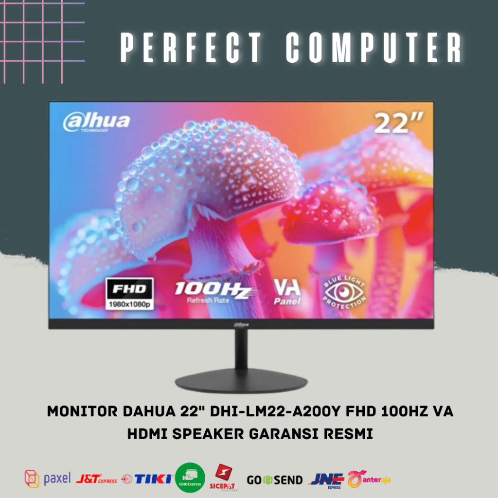 Dahua MONITOR 22" DHI-LM22-A200Y FHD 100Hz VA HDMI Speaker