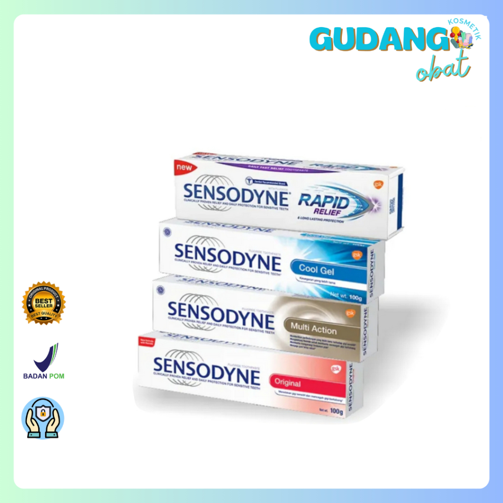 Sensodyne Pasta Gigi 100 Gr Sensodyne Repair and protect, Fresh Mint Gentle, whitening, Rapid Relief