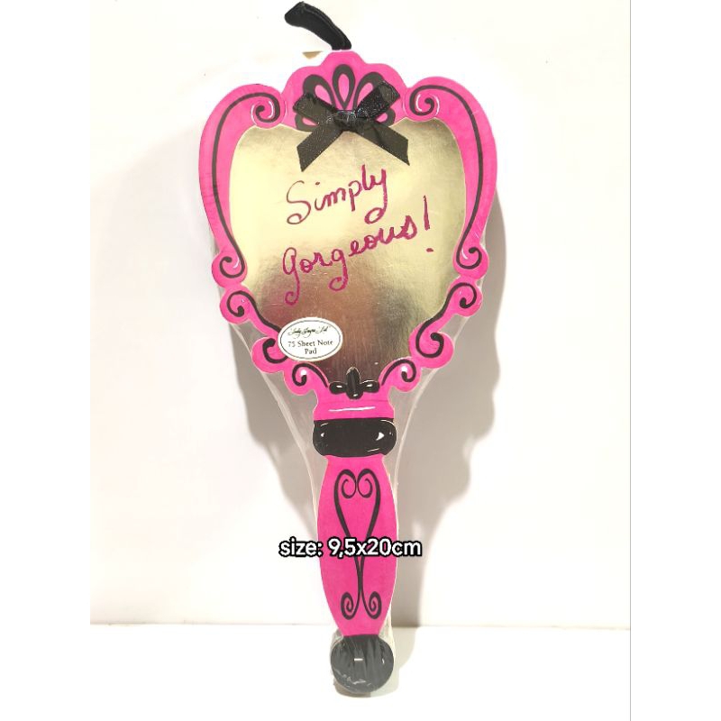 

Note pad hand mirror lady jayne simply gorgeous