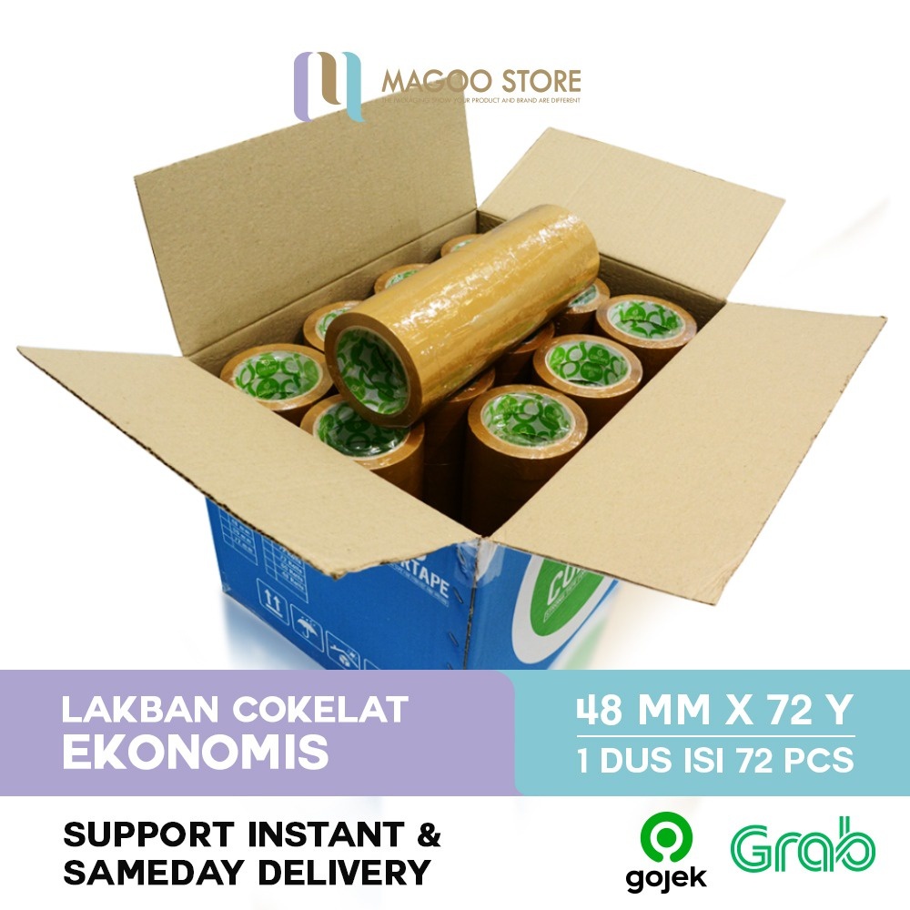 

Lakban Cortape Cokelat 48 mm x 90 yard 1 Dus