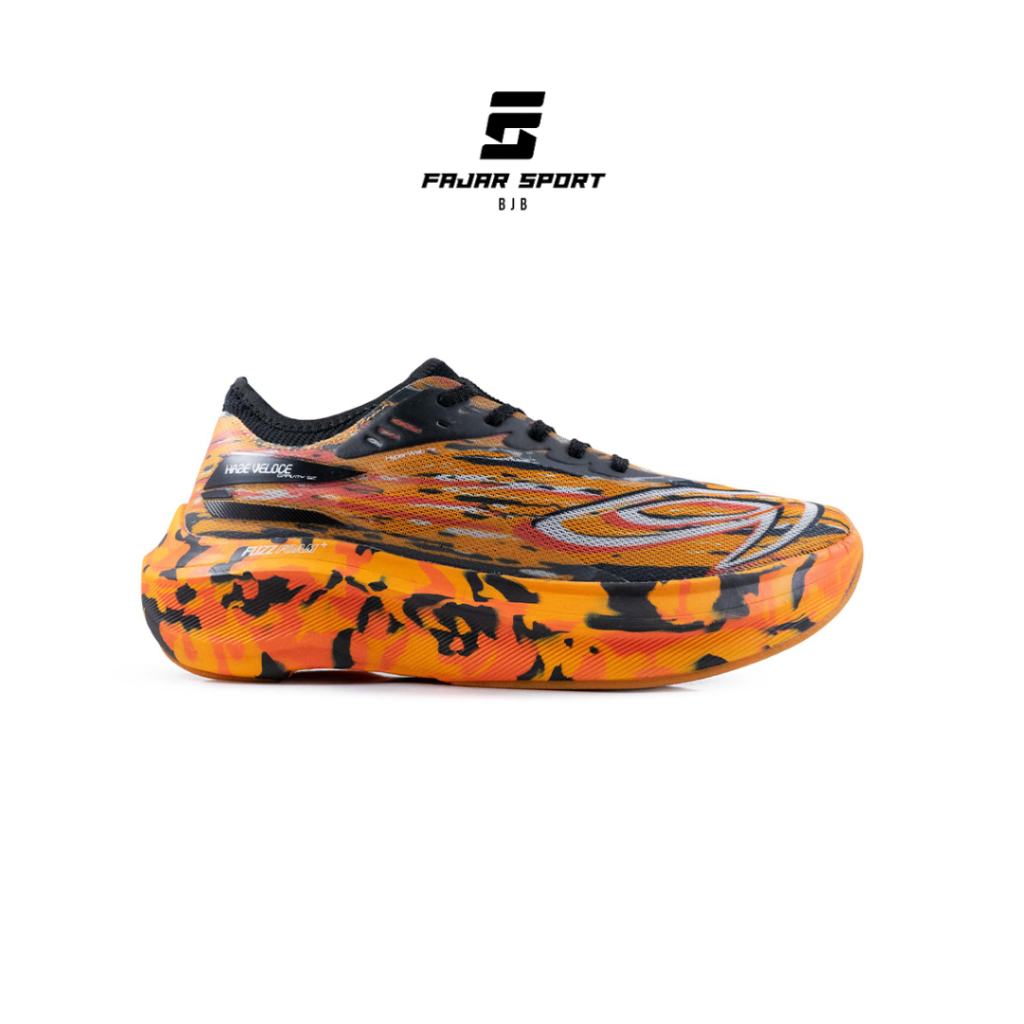 Sepatu Nineten HAZE VELOCE GRAVITY HITAM/ORANGE/JINGGA