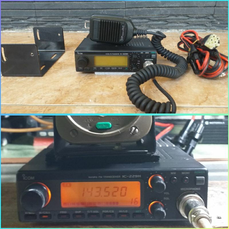 RIG JADUL ICOM IC-229H VHF LUAR DALAM MULUSSS ORIGINAL JAPAN