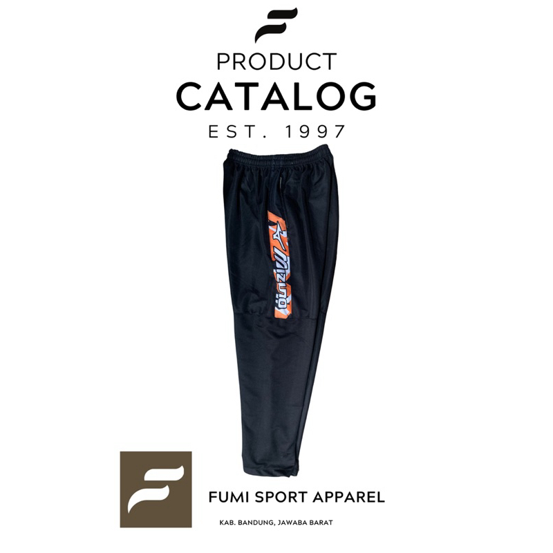 CELANA TRAINING PANJANG WANITA-PRIA | SAMPING PRINTING DAN SAKU