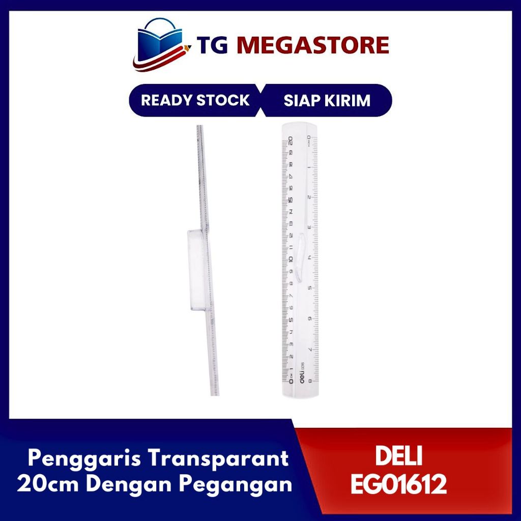 

Drafting School / Penggaris Transparant 20cm Dengan Pegangan - EG01612