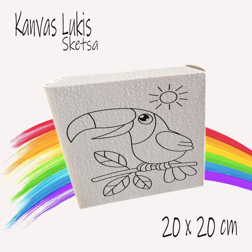 

Kanvas Lukis Sketsa 20x20 Siap Pakai