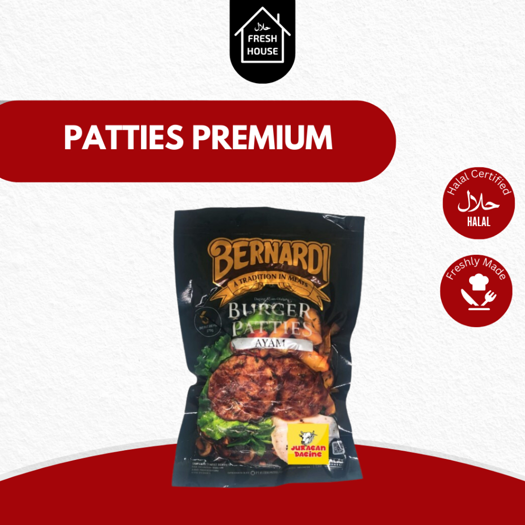 

BEEF PATTIES PREMIUM BERNARDI ISI 6