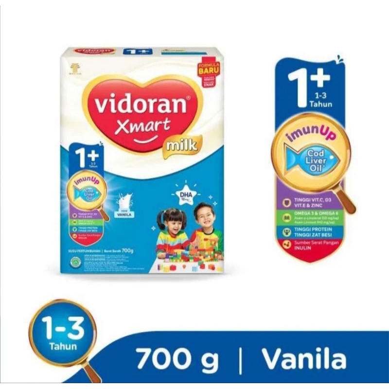 

Vidoran Xmart 1+ Vanila 700g // Vidoran Xmart 1+ Vanila/Madu 700gr