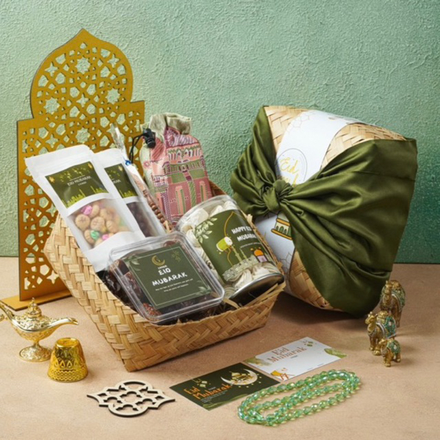 

Hampers Lebaran Lucu / Hampers Eid Mubarak / Bingkisan Lebaran / Parsel Besek Idul Fitri Lebaran