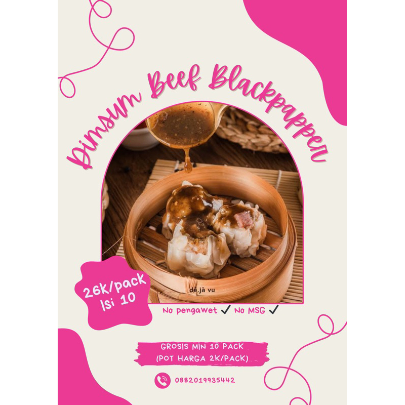 

Dimsum Beef Blackpapper isi 10