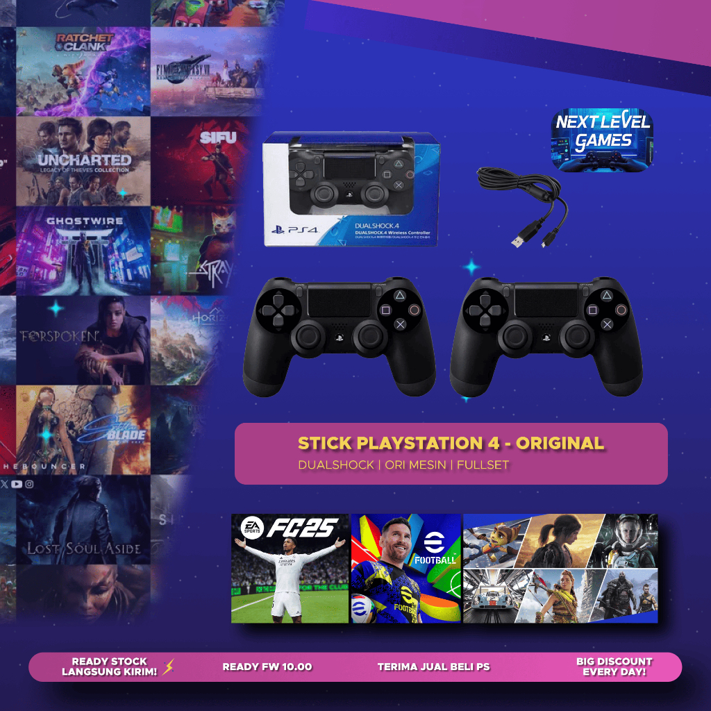 Stick ori mesin / stik ori mesin ps4 /ds4 ori ps4 bukan ori Pabrik stick original ps4