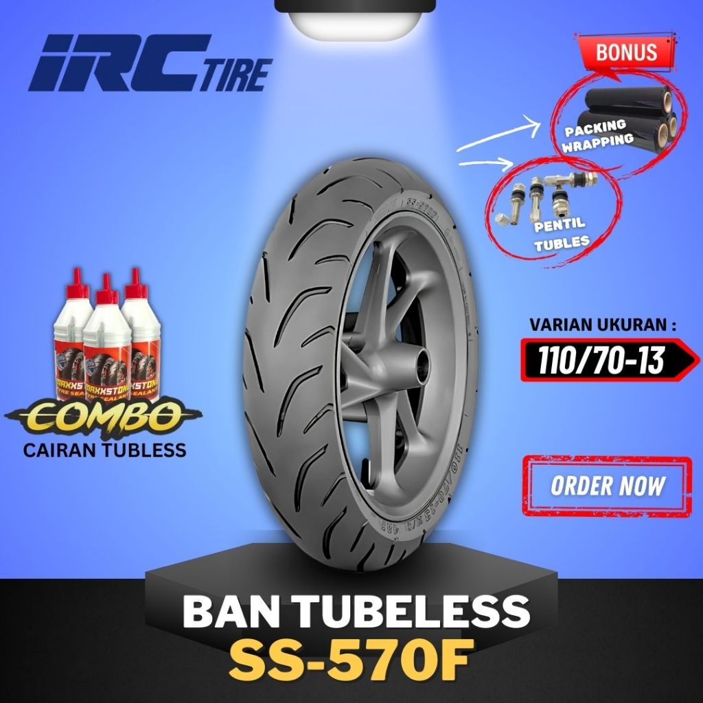 [READY COD] BAN IRC SS570F 110/70-13 RING 13 / BAN TUBELESS IRC RING 13 /  BAN MOTOR NMAX PCX160 ADV