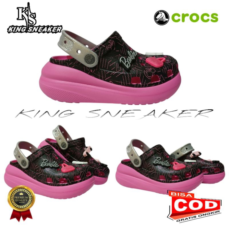 CROCS CRUSH CLOG BARBIE / SANDAL CROCS / SANDAL CROCS WANITA / CRUSH CLOG BARBIE