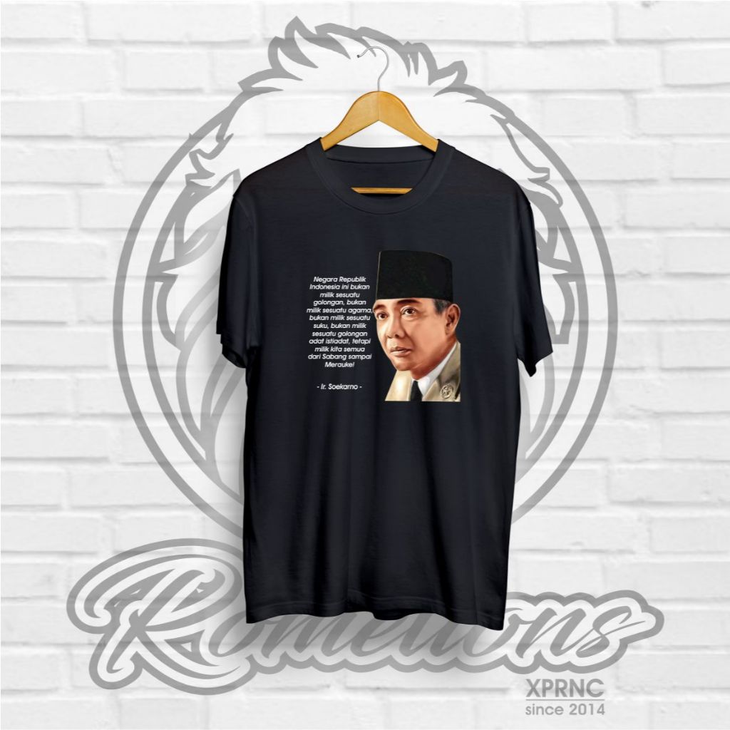 KAOS SOEKARNO, KAOS PRESIDEN SOEKARNO, KAOS PAHLAWAN