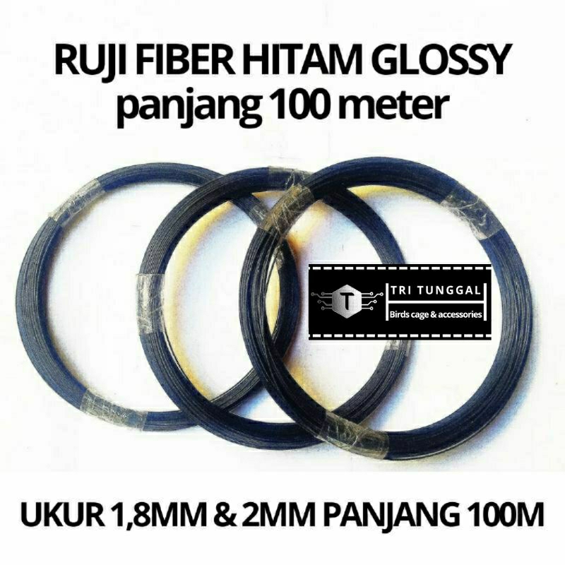 jeruji ruji fiber 1,8mm&2mm 100meter ruji fiber glossy ruji sangkar kandang burung
