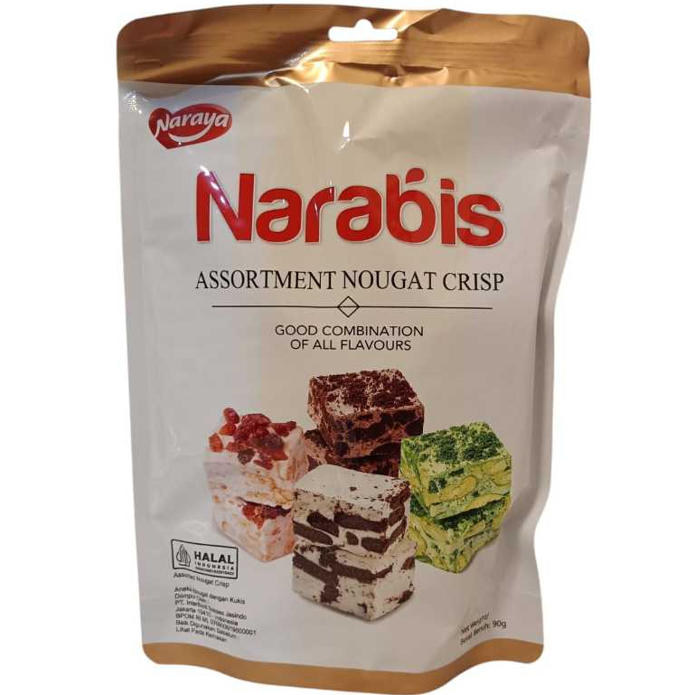 

Bella Belli Naraya Narabis Nougat 90G Strawberry Matcha Chocolate Cookies Cream Assortment Orange