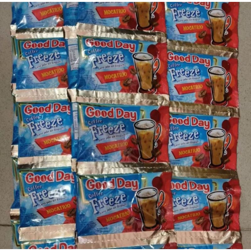 

KOPI GOOD DAY FREEZE MOCAFRIO 1 RENTENG ISI 10 SACHET