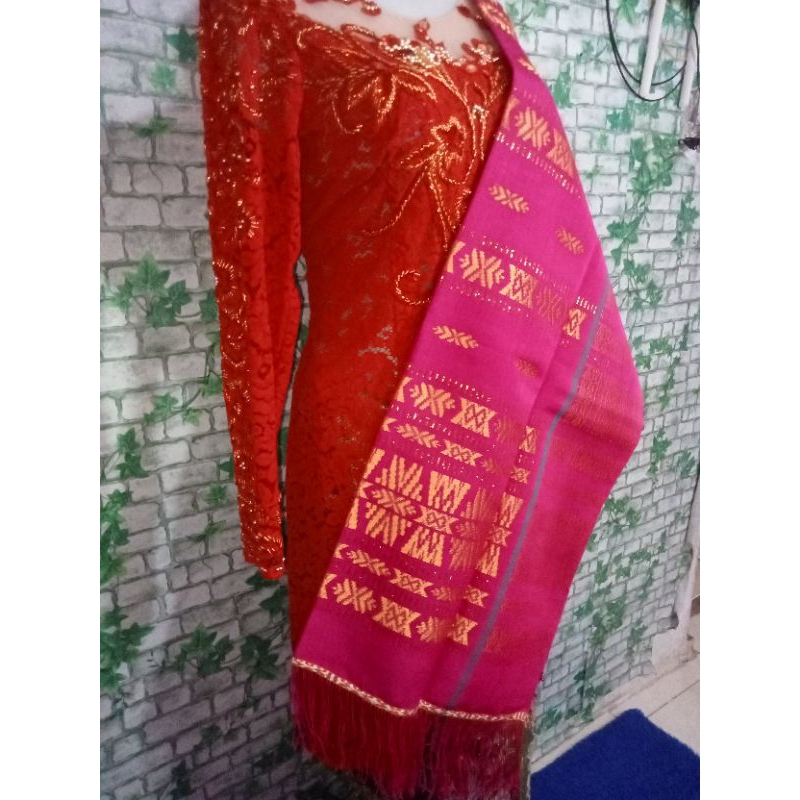 UIS NIPES KARO SEMI SUTRA WARNA DASAR PINK