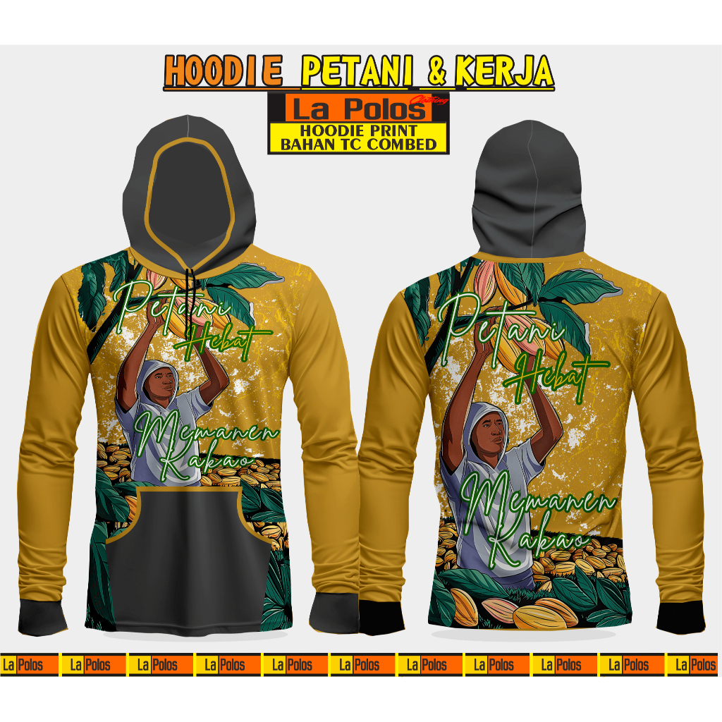 Baju petani Kaos hoodie, Petani hebat Kakao