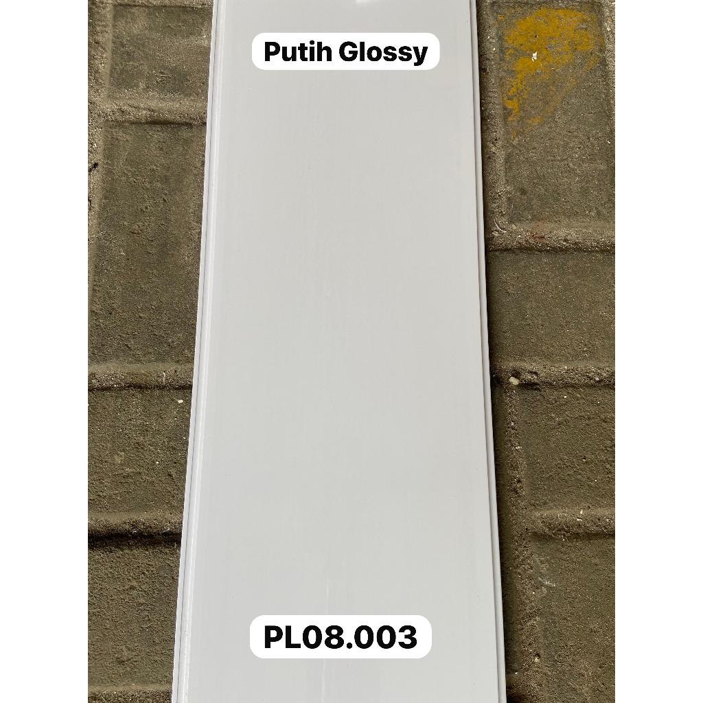 Shunda Plafon PVC putih polos Glossy PL 08.003