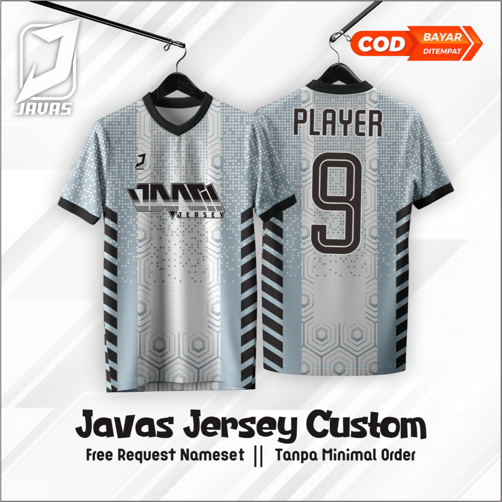 Javas Jersey Futsal | Baju Bola Custom Logo Nama dan Nomor Printing