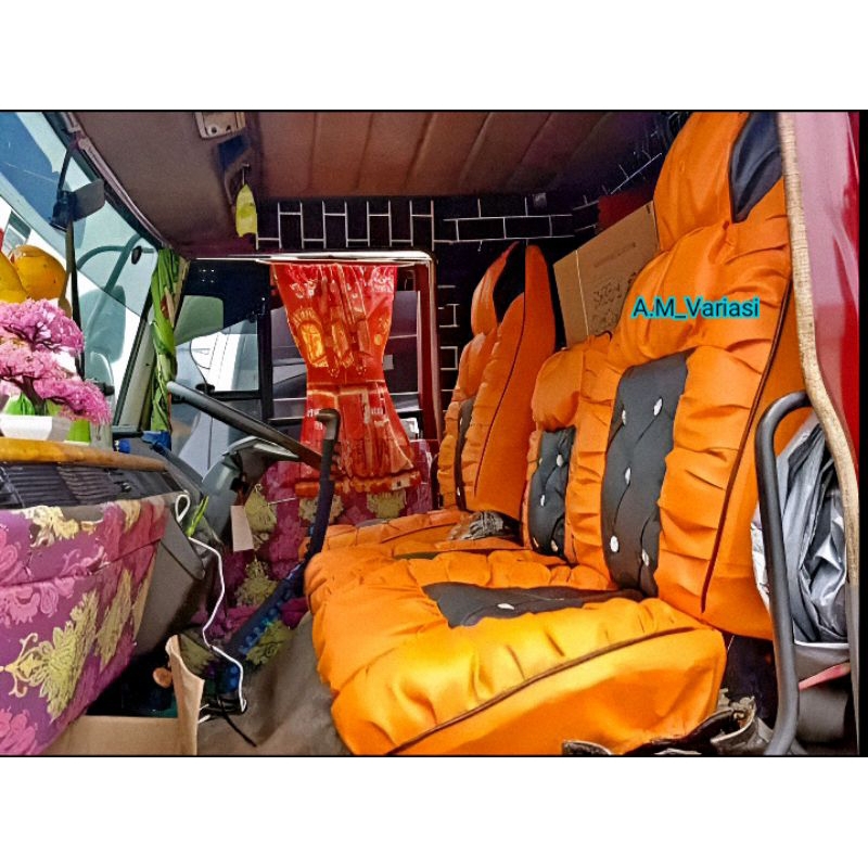 Cover Jok Sarung Jok Mobil Fuso/Model Sofa/Fuso Fighter/Fuso Oren/Fuso 220 ps/