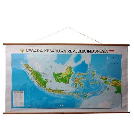 

Peta Indonesia NKRI Terbaru 2025 Terbaru 38 Provinsi Jelas Besar 175 x 120 cm Sekolah Kantor Map