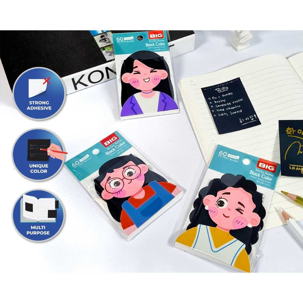 

Sticky Notes Warna Hitam / Memo Tempel / Note Kertas/ SN 7651/ SN 7676 B