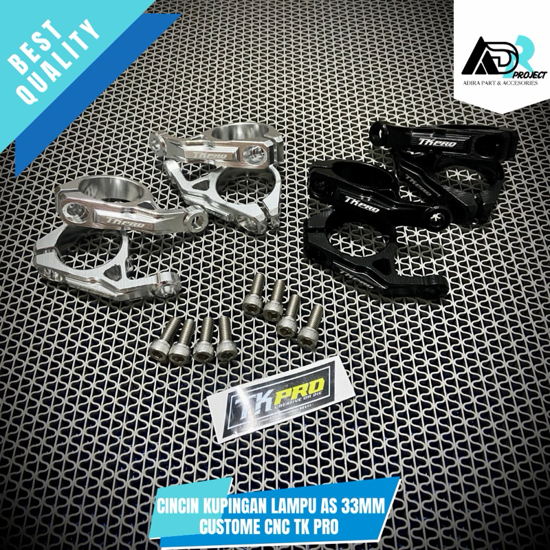 CINCIN KUPINGAN LAMPU RX KING AS 33MM DURAL PREMIUM CNC TK PRO