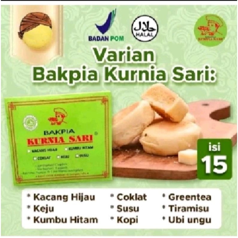 

Bakpia Kurniasari All Varian isi 15 Asli Jogja