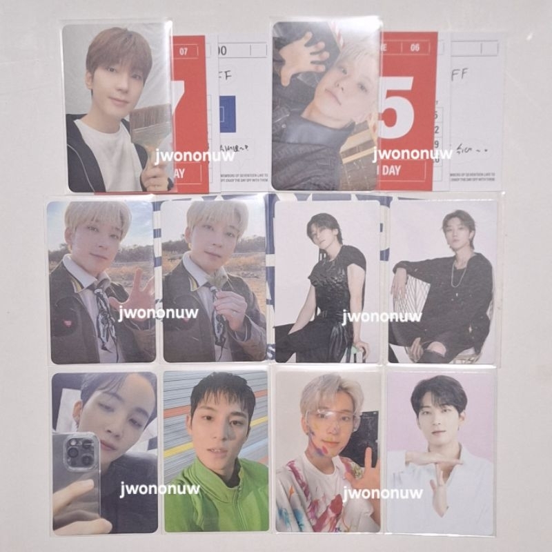 photocard seventeen jeonghan hoshi wonwoo mingyu the8 season's greetings 2025 face the sun fts path 