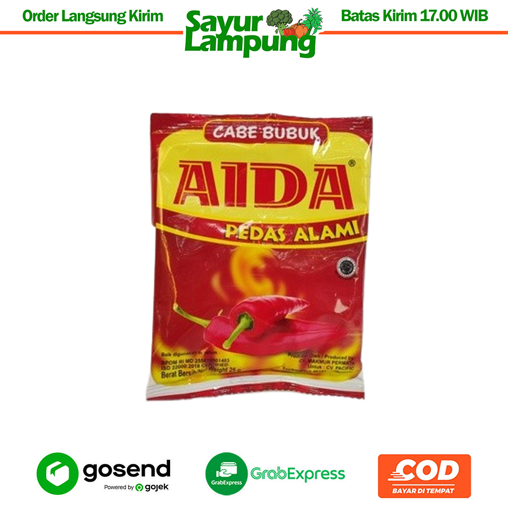 

Aida Cabe Bubuk 25 Gr - Sayur Lampung