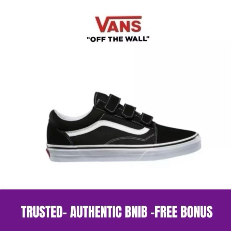 Vans Velcro Black White Classic Original