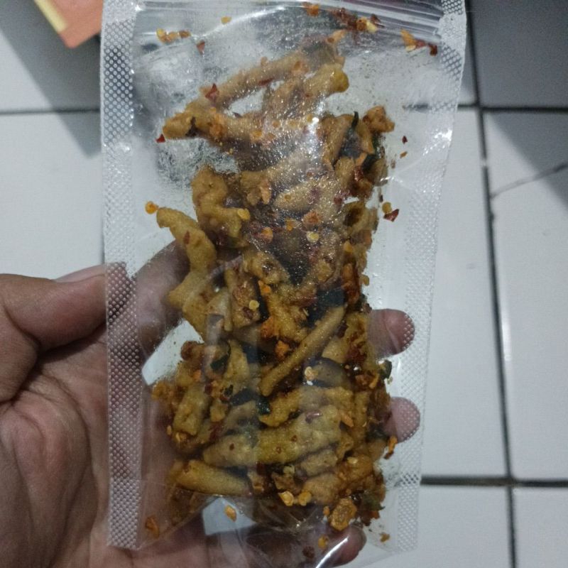 

Kripik usus ayam pedas mantap enak gurih