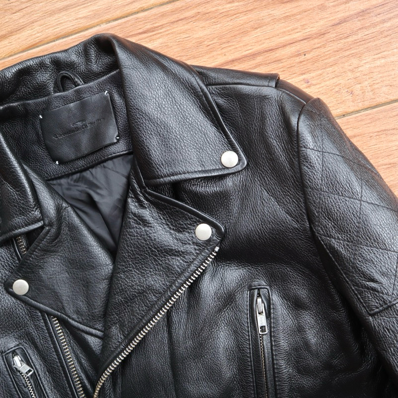 VIVASTUDIO kulit sapi Jaket kulit asli ramones biker rider touring racing perfecto leather jacket Pl
