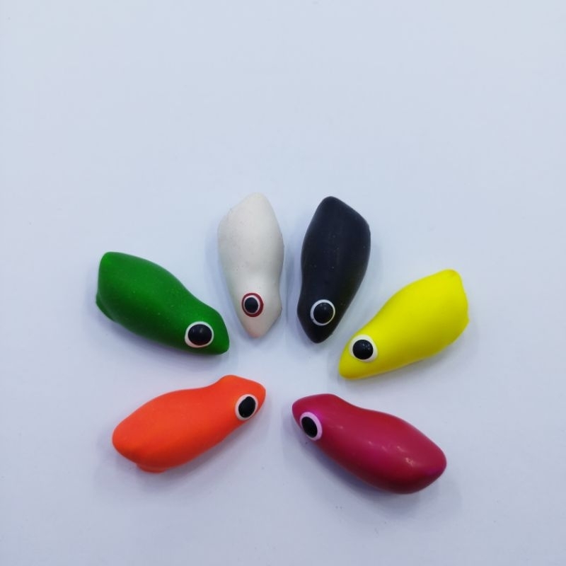 Cangkang/kulitan Lure Body Soft Frog ukuran 3,5 cm umpan mancing casting ikan toman dan ikan gabus/h