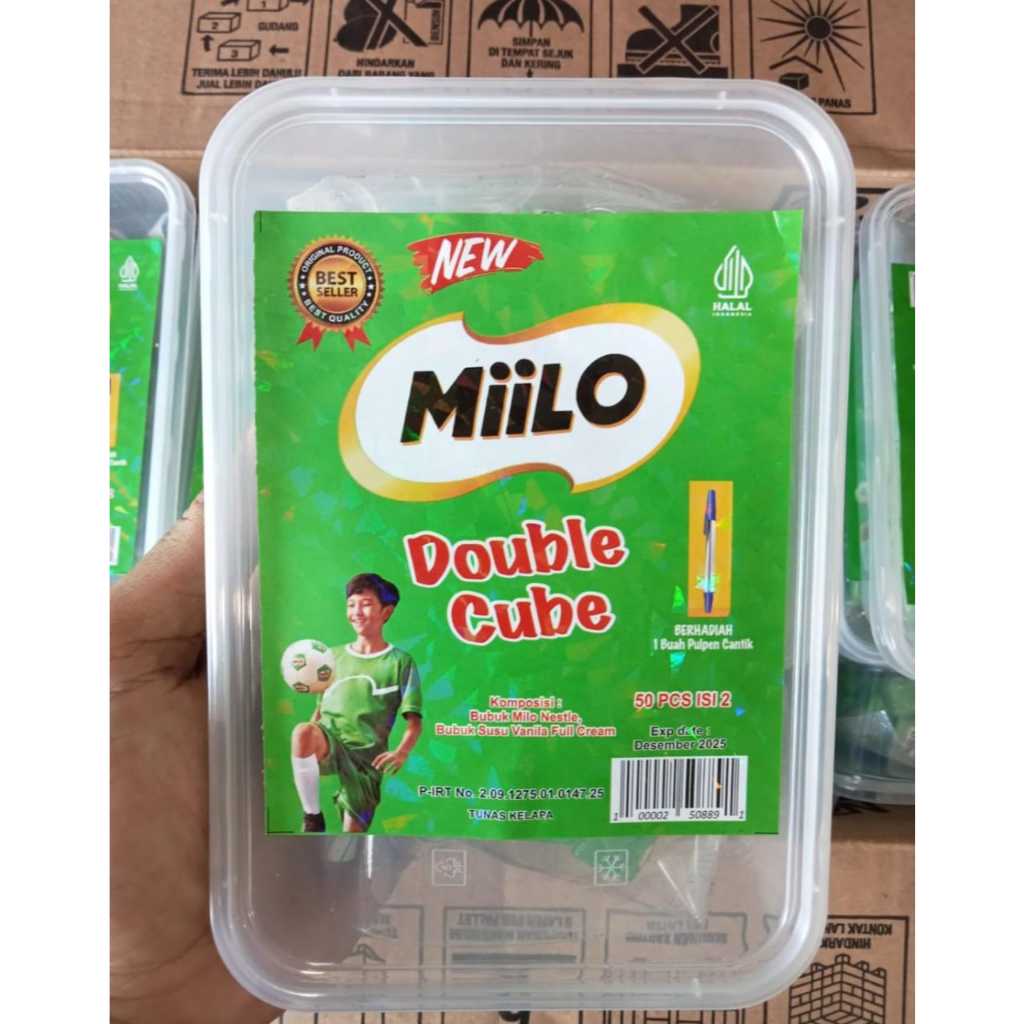 

MILO COKLAT CUBE LOKAL FREE PULPEN ISI 50 PCS