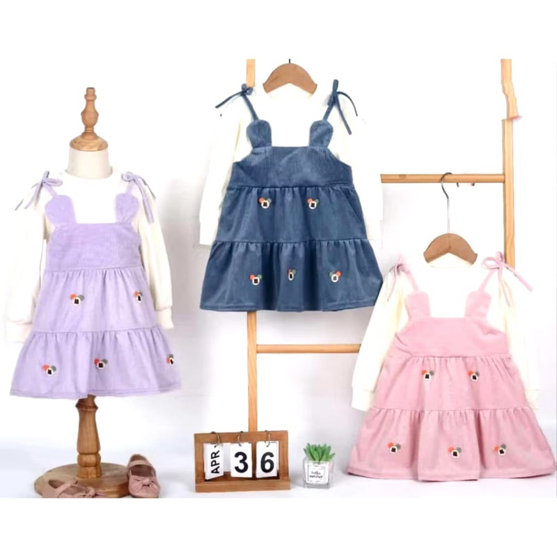 ( COD ) DRESS ANAK PEREMPUAN STYLE KOREAN USIA 1-5 TAHUN GAUN ANAK PEREMPUAN IMPORT