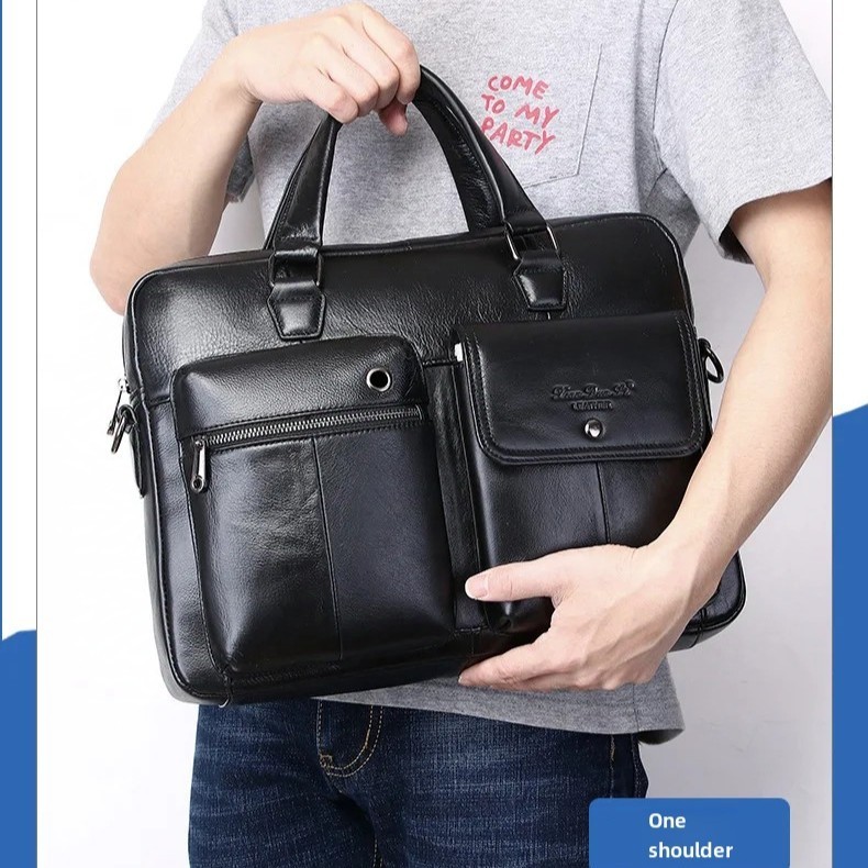tas selempang kulit asli pria leather branded ori tas pria selempang laptop