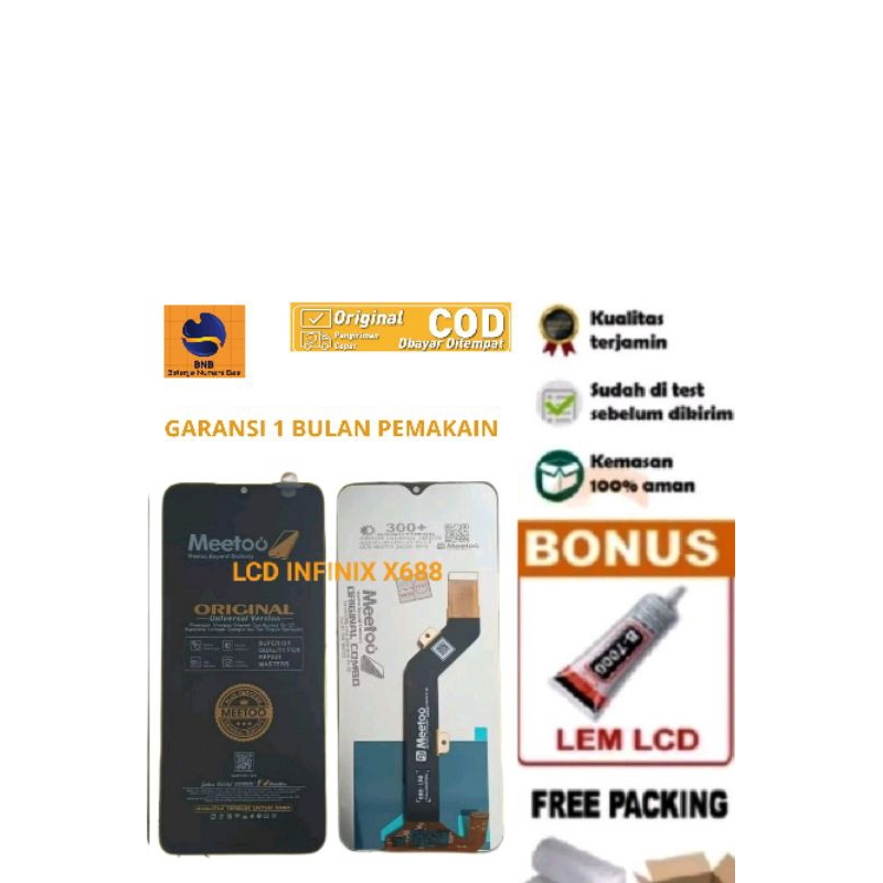 LCD TOUCHSCREEN METTO INFINIX X688/X688B /x688C ORIGINAL LCD INFINIX HOT 10 PLAY LCD TOUCHSCREEN INF